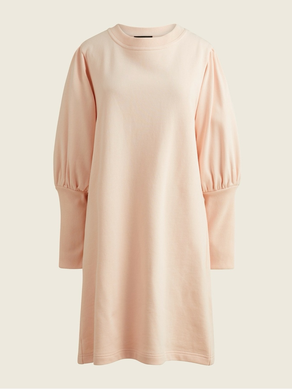 J. Crew Original Cotton Terry Puff Sleeve Sweatshirt Dress, Pale Pink, Sz S